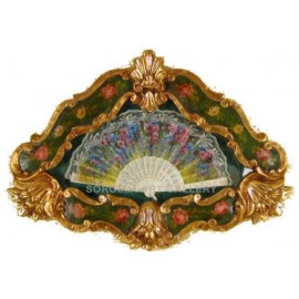 Florentine Spanish Fan Small - Green