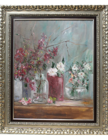 Rosa María: Flowers and vases