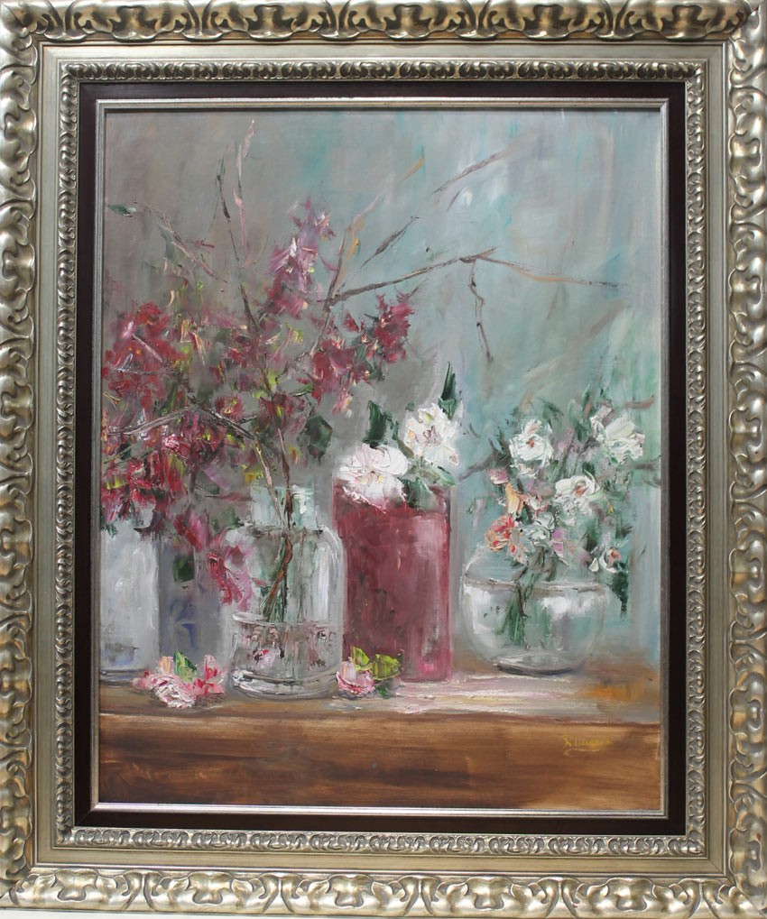 Rosa María: Flowers and vases