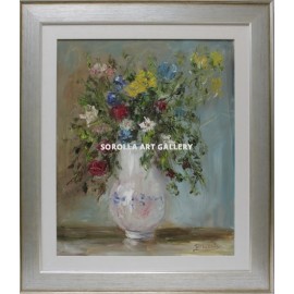 Rosa María: Jar with Flowers