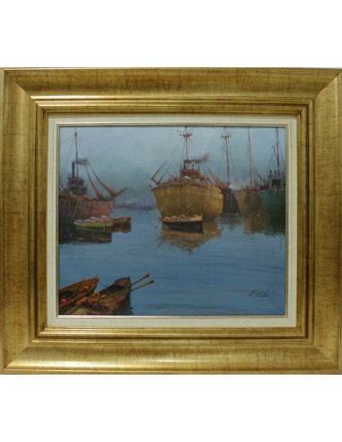 Escuela Holandesa: Barcas