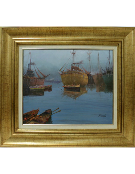 Escuela Holandesa: Barcas