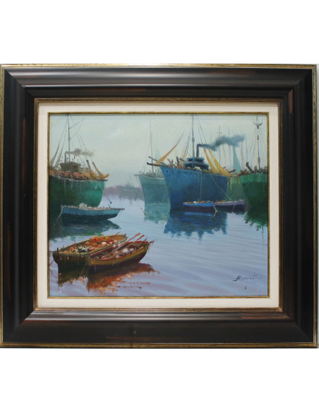 Escuela Holandesa: Barcas