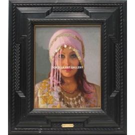 Head of oriental woman