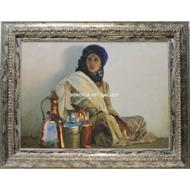 Woman with pots