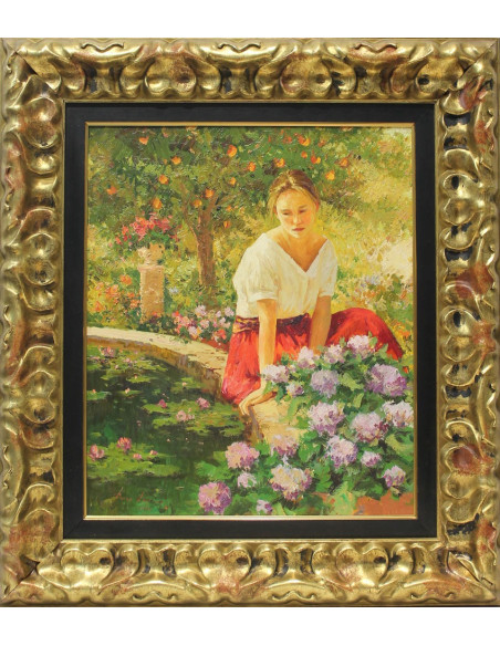 Román Francés: Woman at the fountain