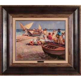 Figuras en la playa