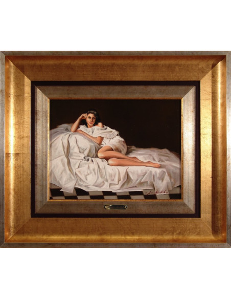 Marisa Mallol: Mujer en el sofá