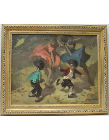 Manuel Monedero: Niños con cometas