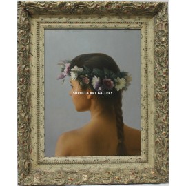 Zambrana: Mujer con corona de flores