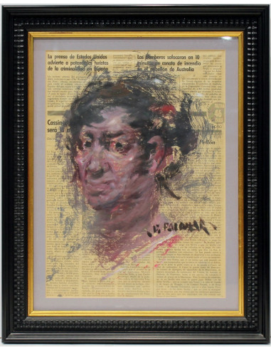 José Palomar: Cara en periodico