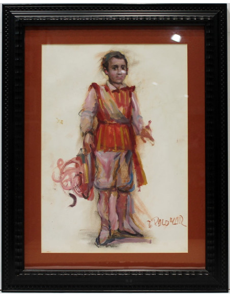 José Palomar: "Seise" figure. Original oil paintings for sale at Sorolla Art Gallery