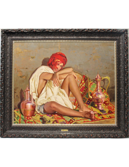 Pablo Segarra Chías: Figure of man with pots