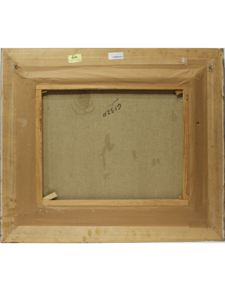 José Ortega: Bodegón vasija y frutas