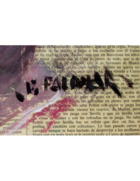 José Palomar: Face in newspaper