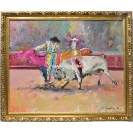 Bullfighting scene