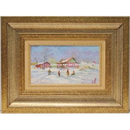 Playing in the snow