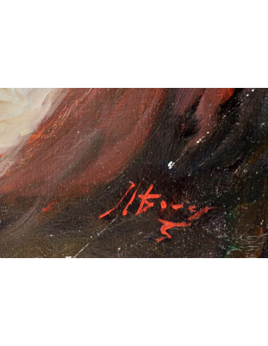 Jose Luis Giner: Mujer con flores