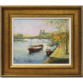 Pierre Chiflet: Boats on the river