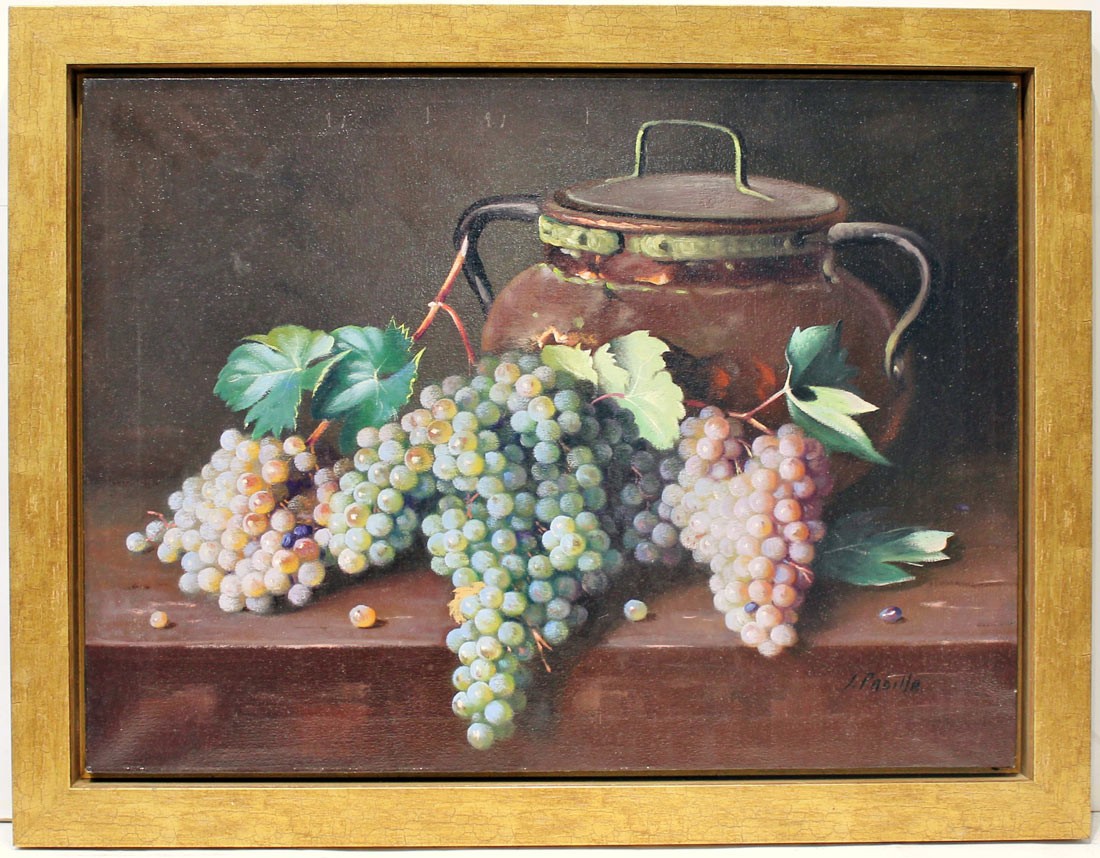 Juan Padilla: Still life of grapes