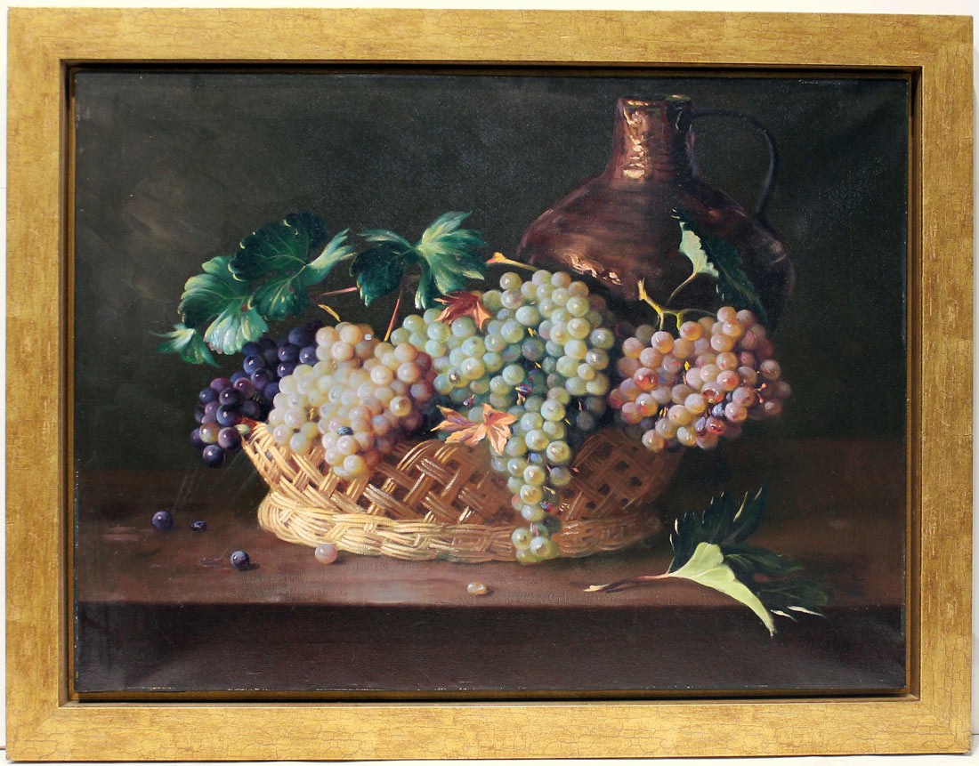 Juan Padilla: Bodegón de uvas