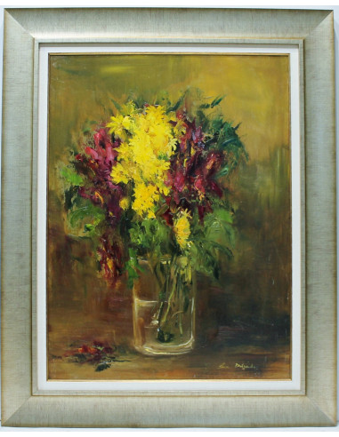 Ana Delgado: Flores amarillas y rojas