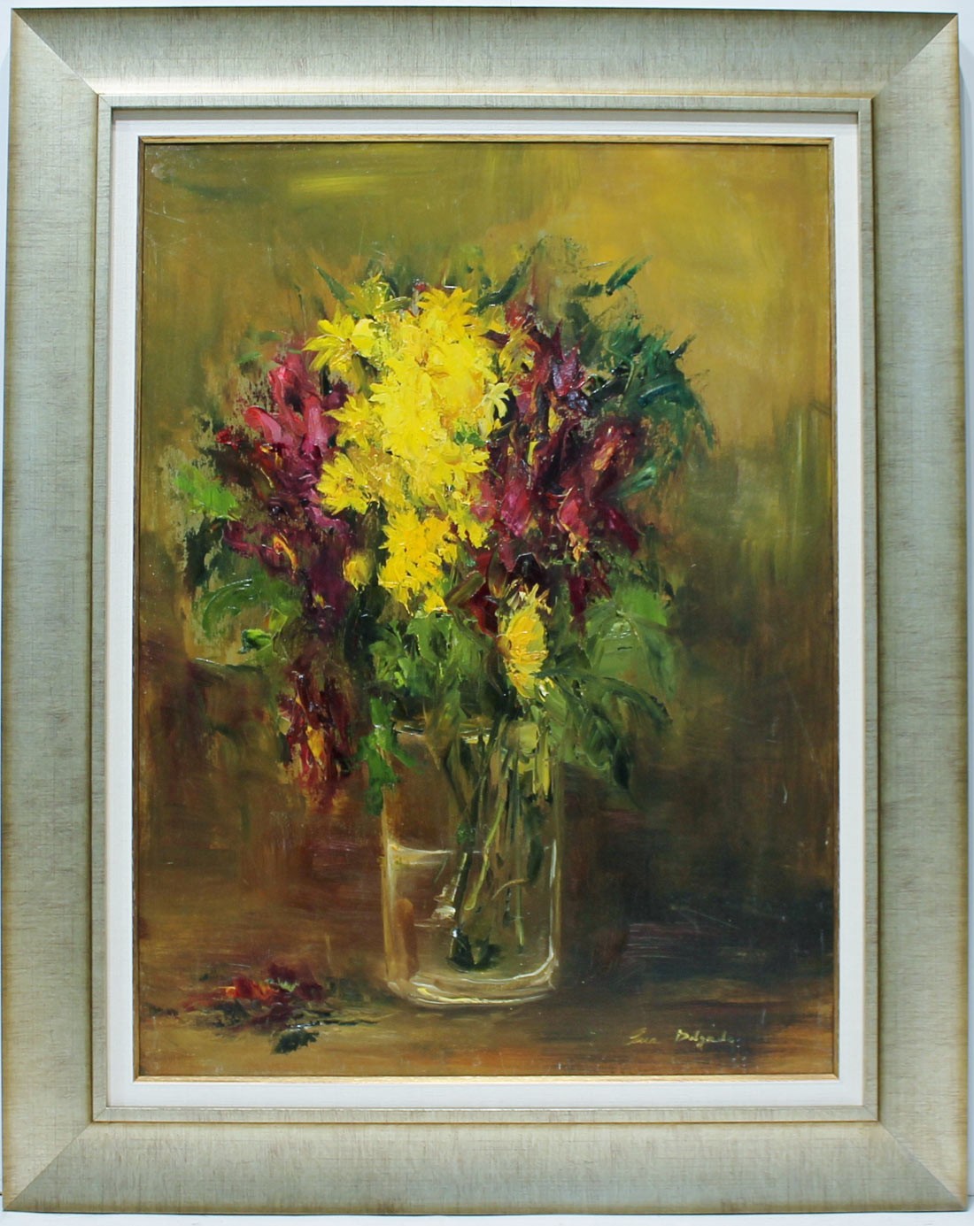 Ana Delgado: Yellow and red flowers