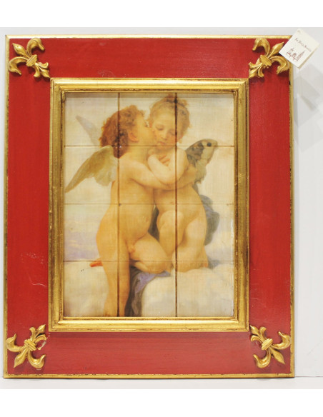 Anónimo: Tile with angels