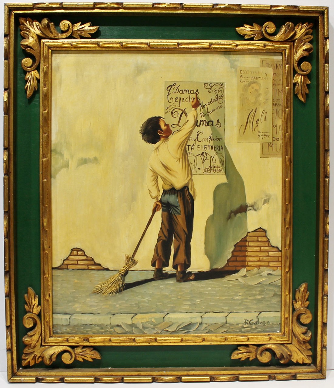 R. Galván: Boy with broom