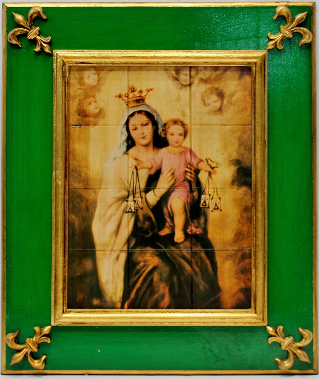 Anónimo: Azulejo Virgen del Carmen