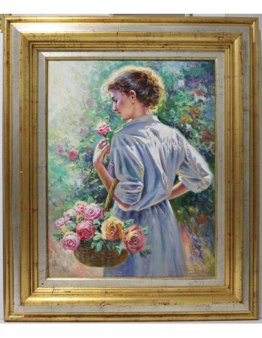 Antonio Navarro: The girl with the flowers