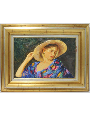 Román Francés: Mujer con sombrero