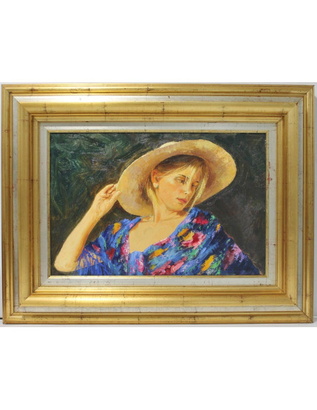 Román Francés: Mujer con sombrero