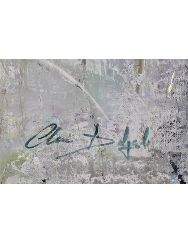 Ana Delgado: Abstract in blue and green