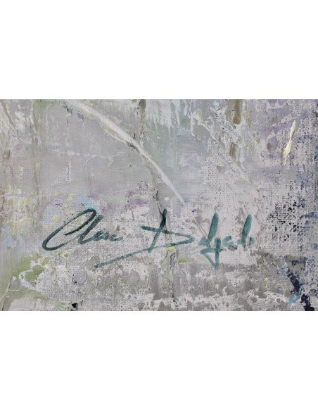 Ana Delgado: Abstracto en azul y verde