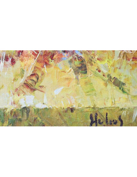 Helios Gisbert: Still life of flowers