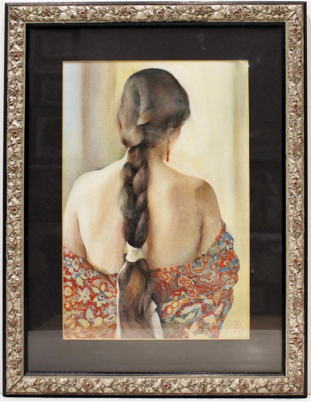 Benito Moreno: Woman with her back turned