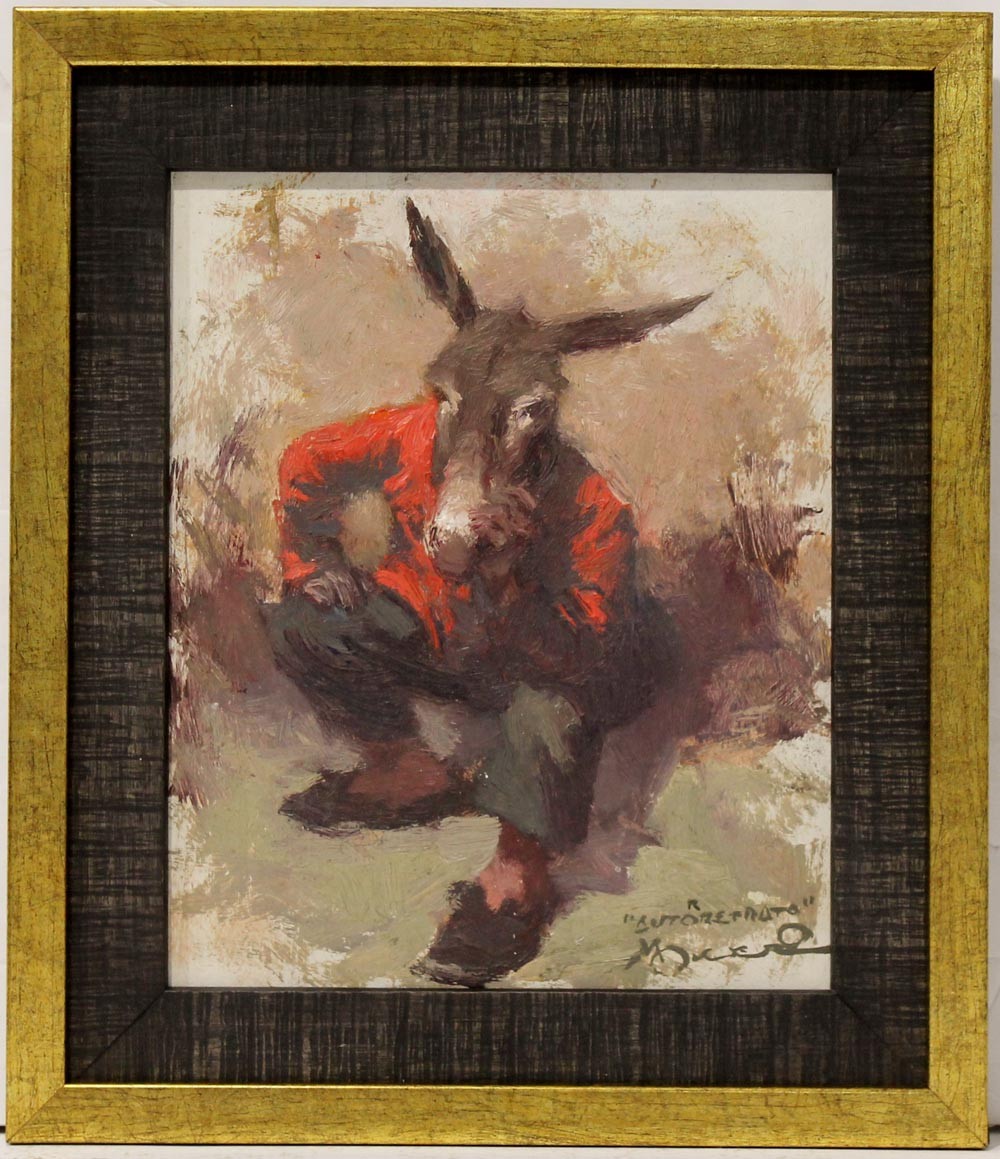 Manuel Monedero: Autorretrato (burro)