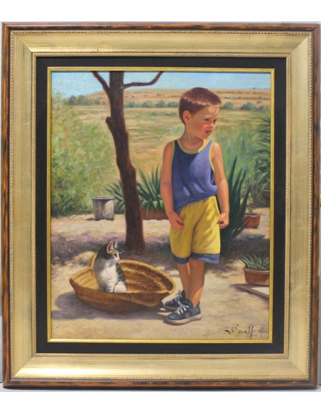 J. Borrell: The boy and the cat