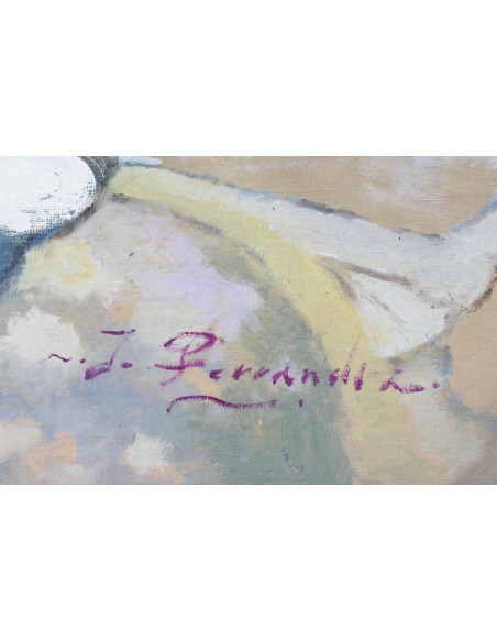 J. Ferrandiz: Girl with her back turned