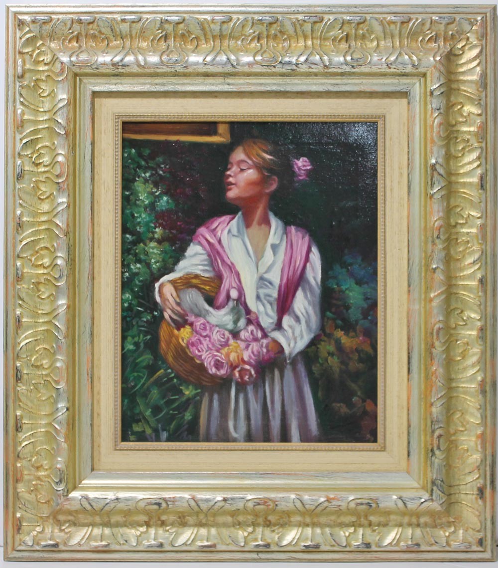 A. Romero: Girl with flowers
