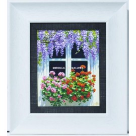 Window with wisteria