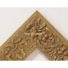 Gold floral carving