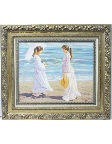 Fuster: Women on the shore of the beach