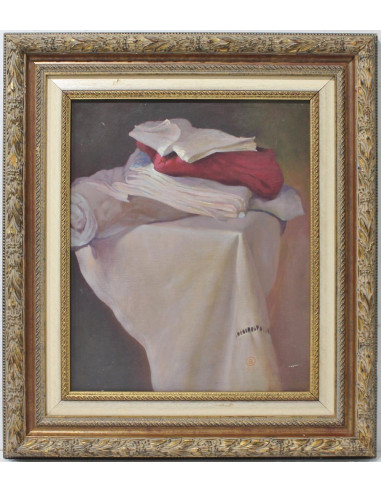 Benito Moreno: Still life of cloths