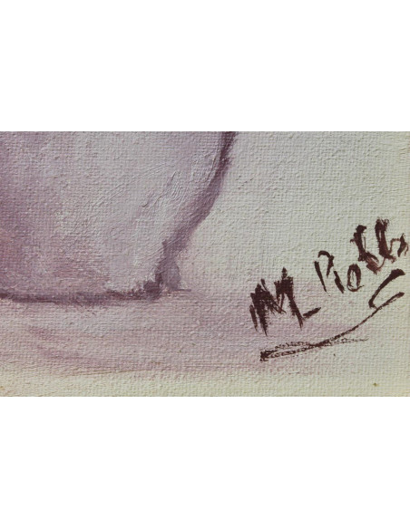 Jarrón de flores   | Cuadro al óleo de María Luisa Robles