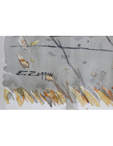 Jugando al toro | Cuadro al óleo de Emilio Zurrón