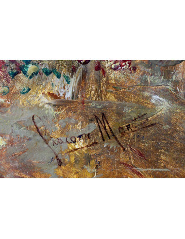 Campesinas | Cuadro al óleo de Giacomo Moretti