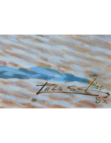 Pescadoras | Cuadro al óleo de Pablo Segarra Chías