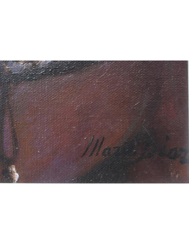 Caballo castaño | Cuadro al óleo de Mario Díaz